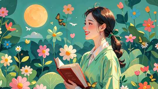 教师节 老师卡通画面 可爱的老师