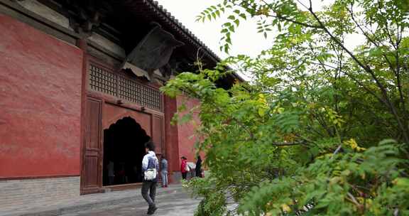 山西省大同市古建筑善化寺风光