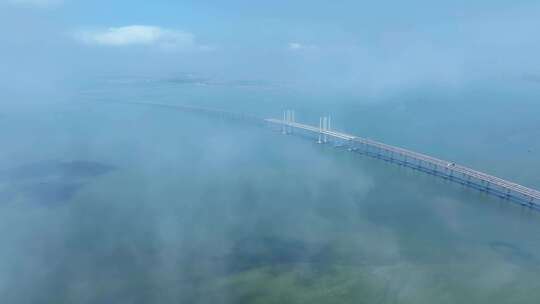 青岛跨海大桥航拍视频素材模板下载