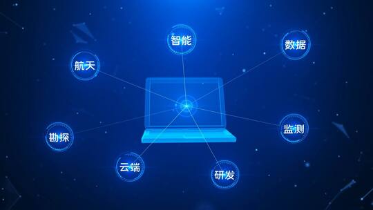 科技网络互联大数据分类展示片头AE模板