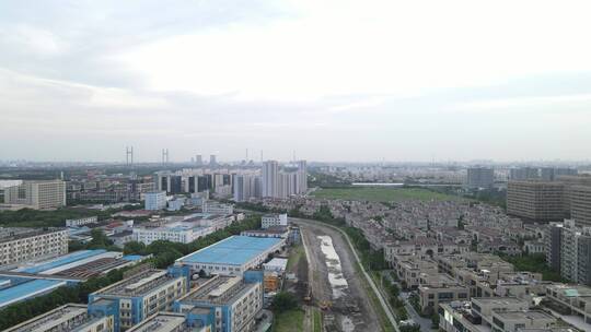 上海浦江镇全景4K航拍复地申公馆浦江软件园