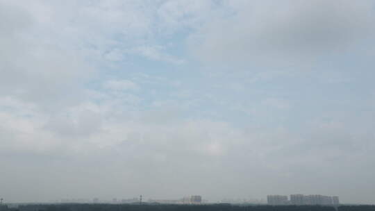 4K30FPS城市天际线的云层延时