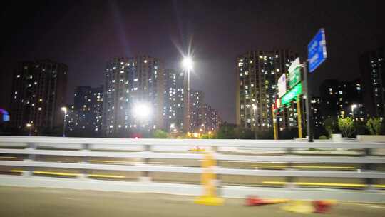 城市马路夜景视频素材