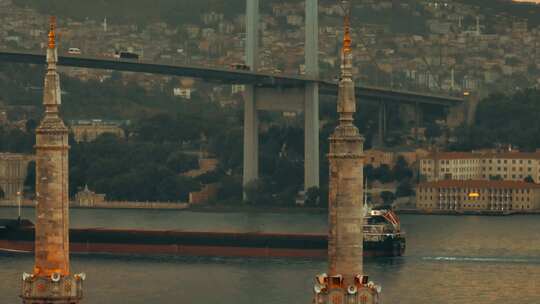 tukey伊斯坦布尔camlica清真寺和博斯普鲁斯海峡