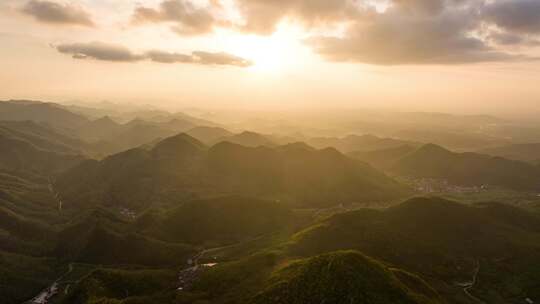 壮丽山河航拍延时