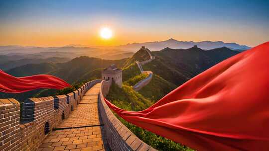 中国梦国庆祖国76周年党建天安门新时代