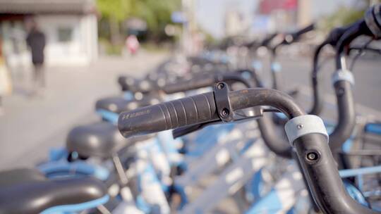城市共享单车绿色出行【4K】视频素材模板下载