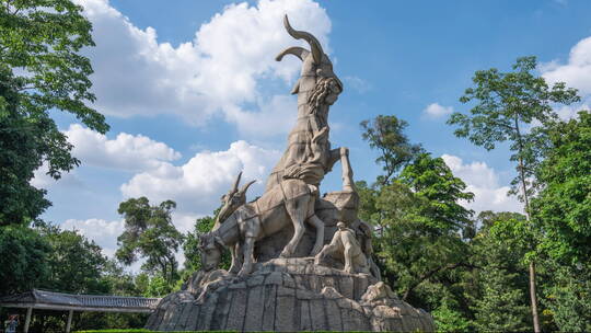 广州越秀公园五羊雕像-2