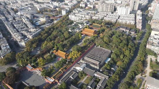 航拍南京朝天宫景区南京市博物馆视频素材模板下载