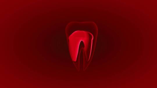 牙齿健康科技感概念动画