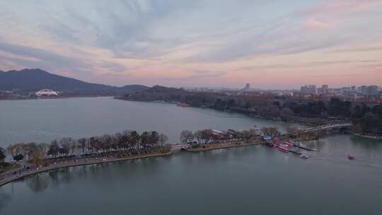 南京玄武湖公园视频素材模板下载