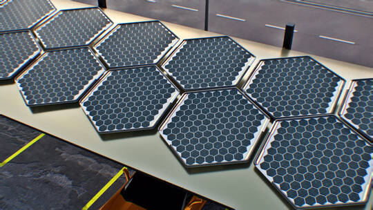 智能新能源电动汽车太阳能充电站充电桩展示视频素材模板下载