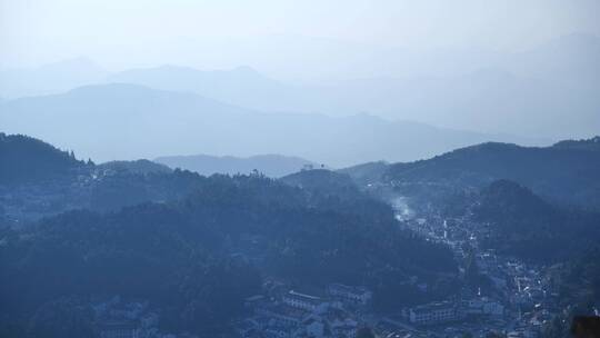 安徽九华山百岁宫雾景视频素材