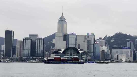 香港维多利亚港海上