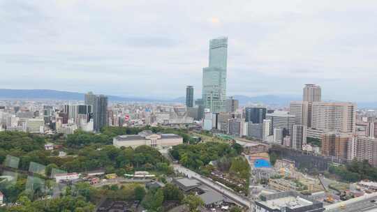 日本 大阪城市全景 大阪市区 0168