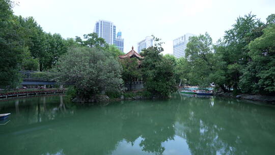 武汉历史名园中山公园视频素材模板下载