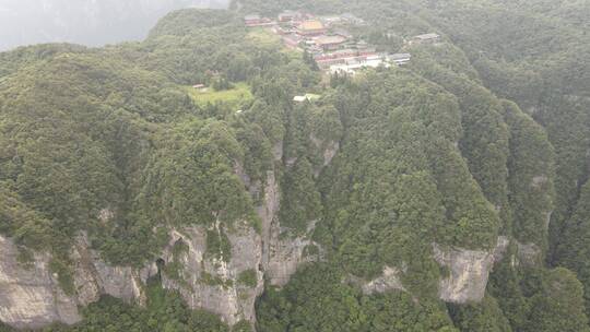 湖南张家界天门山5A景区航拍