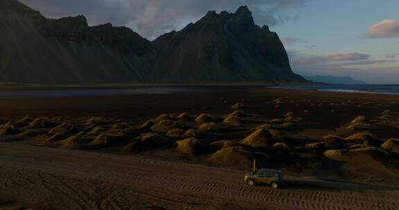 航拍自驾越野 冰岛西角山