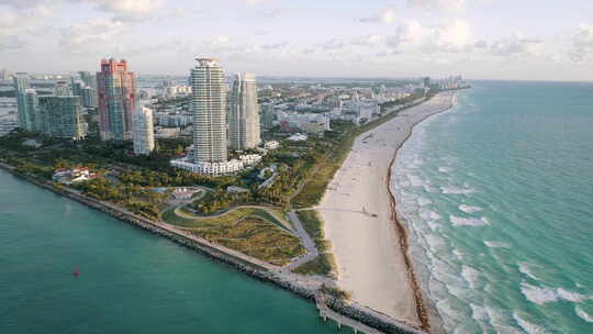 迈阿密海滩空中概览高速天桥
