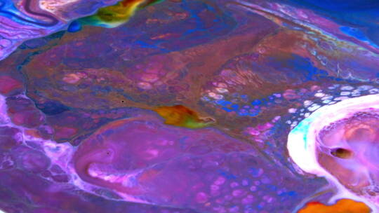 蓝紫色气泡流动彩色纹理视频素材模板下载