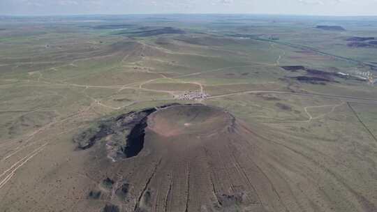 内蒙古乌兰哈达火山群航拍