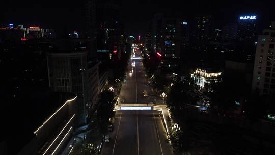 昆明东风西路城市夜景视频素材模板下载