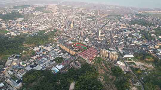 浙江宁波宁海西店镇风景航拍