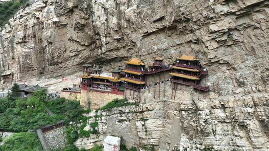 山西大同悬空寺航拍