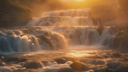 溪水树林树木树叶 壮丽  河流 溪水