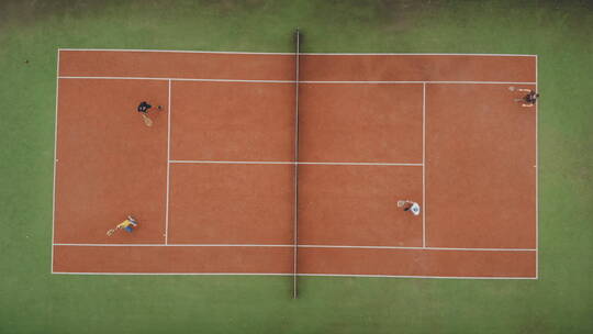 网球 打网球 运动 竞技 场地 比赛视频素材模板下载