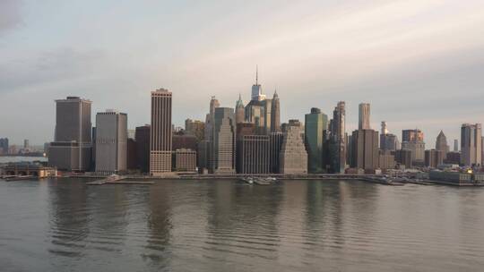 纽约沿海城市交通延时视频素材模板下载