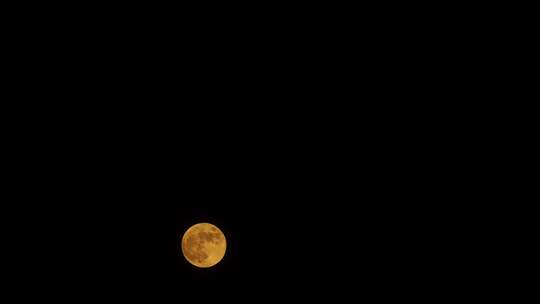 月亮延时中秋节月亮实拍视频夜晚月亮升起视频素材模板下载