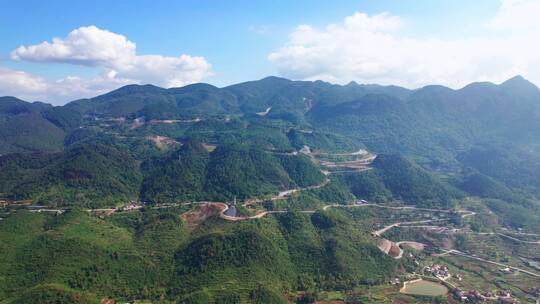 西南地区山区公路航拍