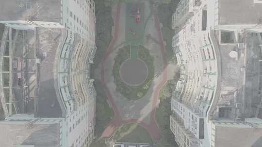 4K鸟瞰小区楼房 上海 生活