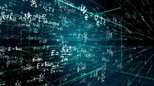 数学方程式，公式，科学，化学方程式视频素材模板下载