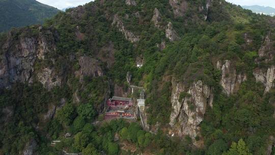 航拍温州南雁荡山自然风景