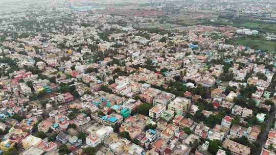 金奈市鸟瞰图金奈是位于印度南部的大都市区