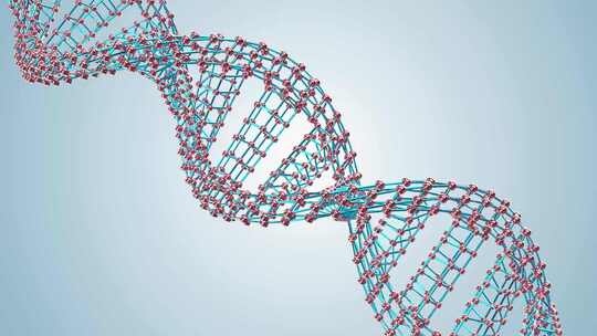 科学生物技术DNA旋转动画，DNA旋转