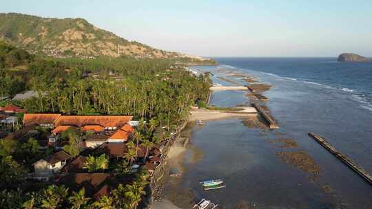 印度尼西亚巴厘岛东海岸坎迪·达萨海滨小镇