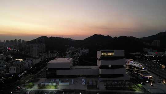 航拍广东珠海城市风光珠海大景