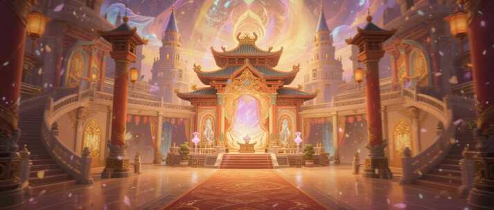 古风奇幻宫殿场景