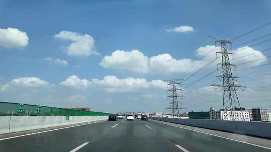 行车记录广州绕城高速往深圳视频素材模板下载