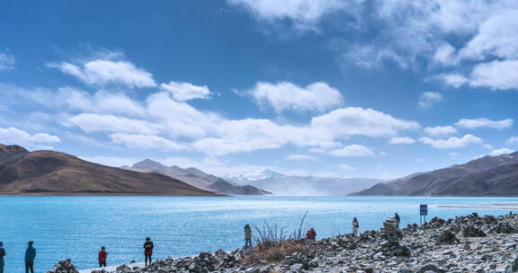 西藏圣湖羊卓雍措湖畔延时