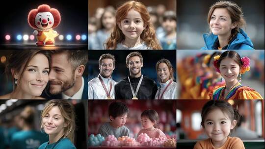 笑容绽放美好瞬间感受快乐传递温暖高清在线视频素材下载