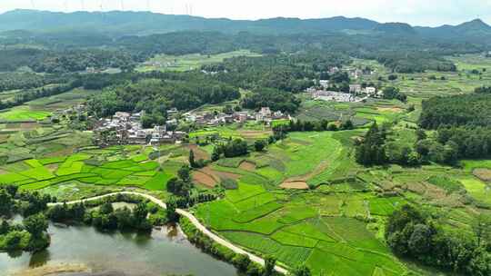 航拍南岭山脉大山高山山峰山脊岭南