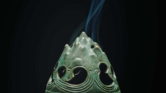 汉代博山炉铜熏炉香烟5509