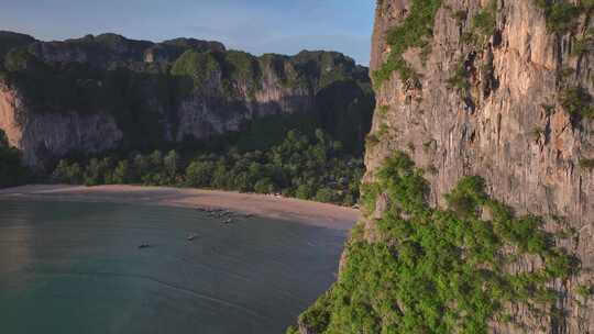 HDR航拍泰国甲米莱雷半岛海滨自然风光视频素材模板下载