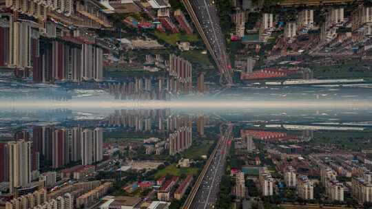 天津城市镜像07视频素材模板下载