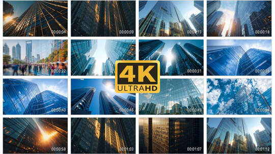 4K清晨城市阳光合集2高清在线视频素材下载