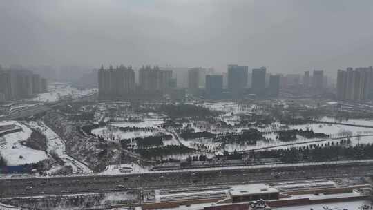 三门峡冬天的景色